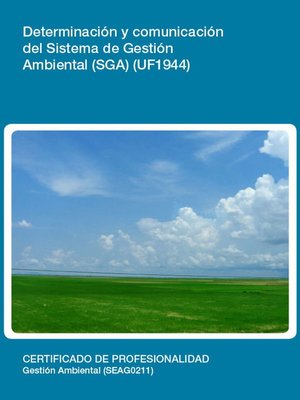 cover image of UF1944--Determinación y comunicación del Sistema de Gestión Ambiental (SGA)